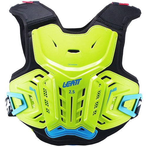 LEATT 2.5 LIME/BLUE JUNIOR CHEST PROTECTOR - XS/SM
