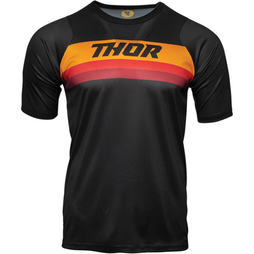 THOR ASSIST BLACK/ORANGE MTB JERSEY - SM