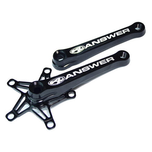 ANSWER ALUMILITE MINI BLACK CRANKS - 145mm
