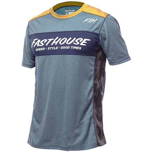FASTHOUSE MTB ACADIA HEATHER INDIGO SS JERSEY - S