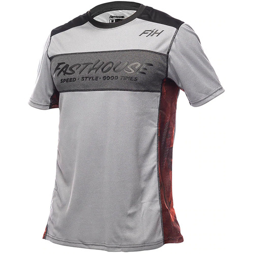 FASTHOUSE MTB ACADIA HEATHER GREY SS JERSEY - S