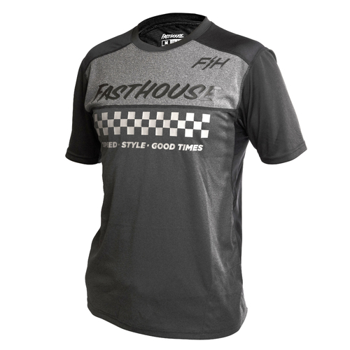 FASTHOUSE MTB ALLOY MESA SS HEATHER CHARCOAL/BLACK JERSEY - SM
