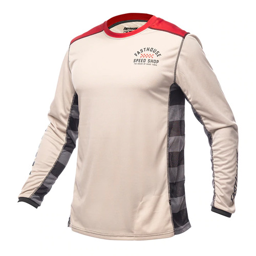 FASTHOUSE MTB CLASSIC OUTLAND LS CREAM JERSEY - SM