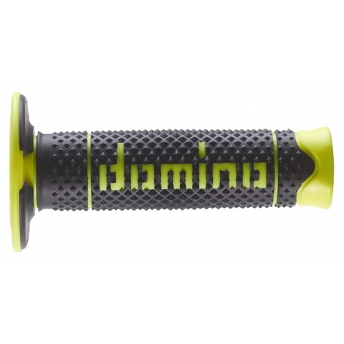 DOMINO A260 DIAMOND BLACK / FL0 YELLOW MX GRIPS