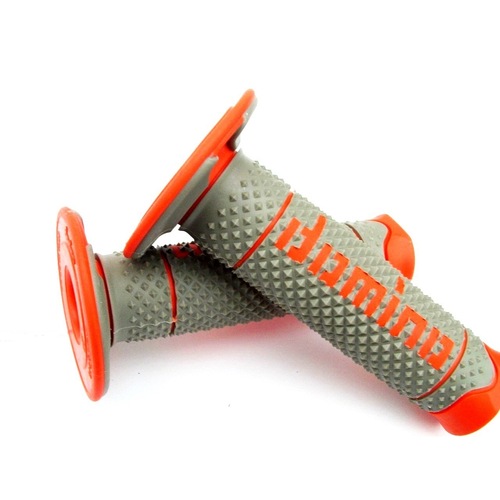 DOMINO A260 DIAMOND GREY / ORANGE MX GRIPS