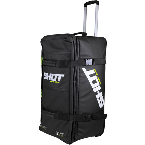 SHOT RACE GEAR CLIMATIC BLACK / NEON YELLOW TROLLEY GEAR BAG