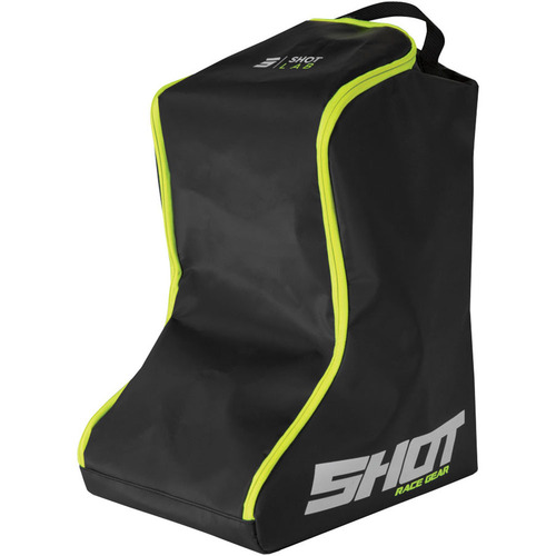 SHOT RACE GEAR CLIMATIC BLACK / NEON YELLOW BOOT BAG
