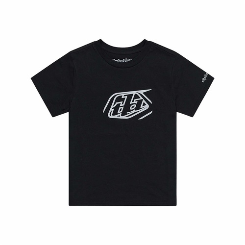 TROY LEE DESIGNS BADGE BLACK KIDS TEE - S