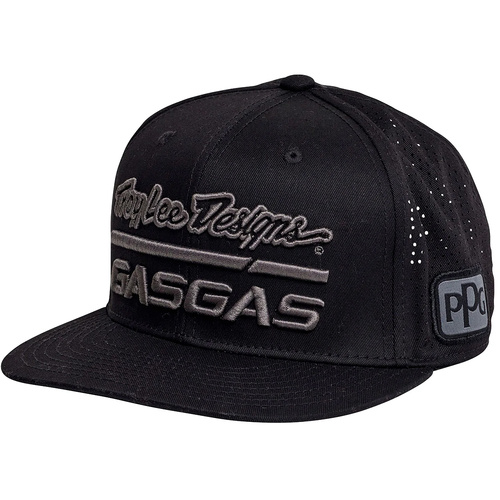 TROY LEE DESIGNS TEAM GASGAS BLACK SNAPBACK