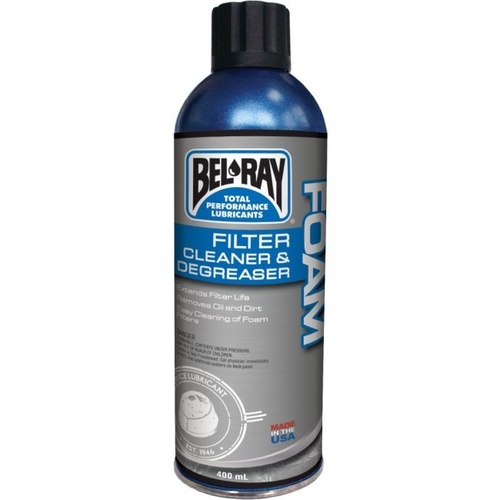 BELRAY 400ML FOAM FILTER CLEANER DEGREASER SPRAY