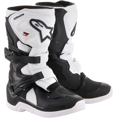 ALPINESTARS 2022 TECH 3S BLACK/WHITE PEEWEE BOOTS - 12