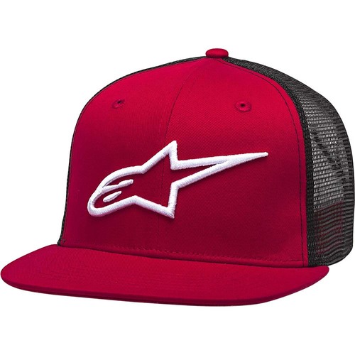 ALPINESTARS CORP RED / BLACK TRUCKER CAP