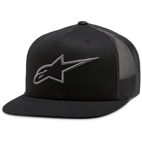 ALPINESTARS CORP BLACK / WHITE TRUCKER HAT