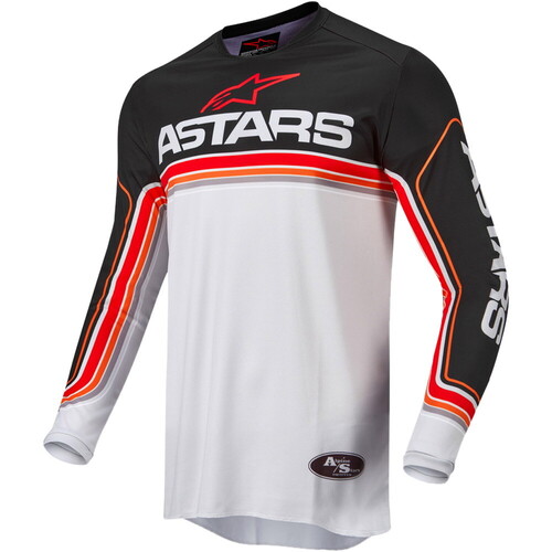 ALPINESTARS 2022 FLUID SPEED BLACK / GREY / RED JERSEY - MD