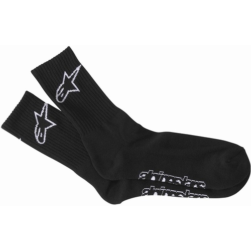 ALPINESTARS ASTAR CREW BLACK SOCKS - SM/MD