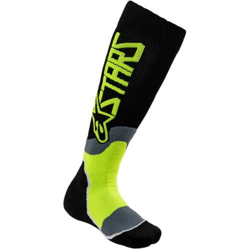 ALPINESTARS MX PLUS-2 BLACK/YELLOW FLUO KIDS SOCKS