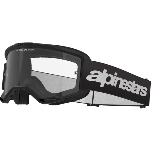 ALPINESTARS VISION 3 WORDMARK BLACK CLEAR GOGGLES