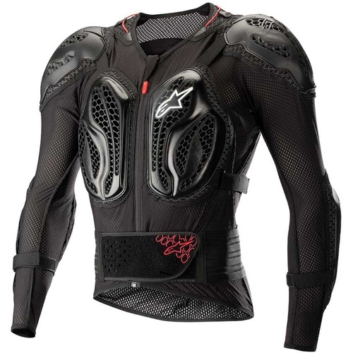 ALPINESTARS BIONIC ACTION BLACK/RED BODY ARMOUR JACKET - SM