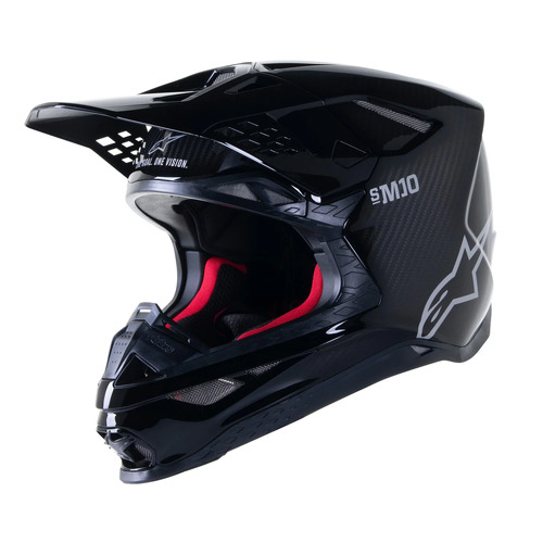 ALPINESTARS 2023 SUPERTECH M10 GLOSS BLACK HELMET - M