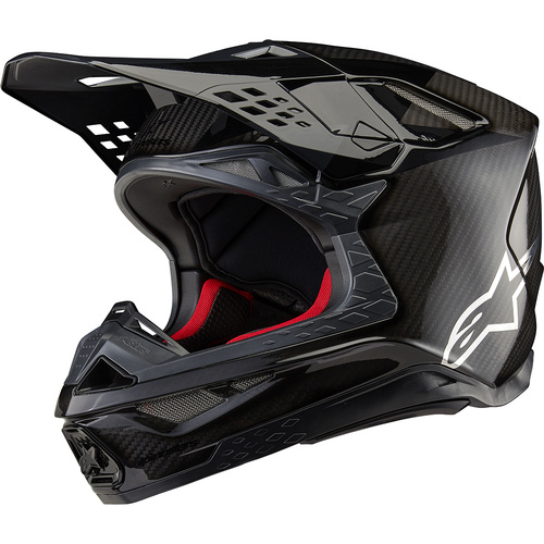 ALPINESTARS 2025 S-M10 FAME BLACK CARBON HELMET - M