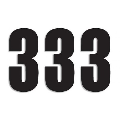 BLACKBIRD NUMBERS THREE SERIES 3PK 13X7CM BLACK 3