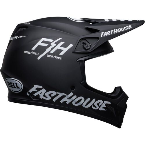 BELL 2023 MX-9 MIPS FASTHOUSE PROSPECT MATTE BLACK/WHITE HELMET - XL