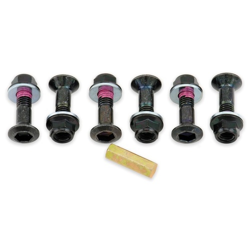 BOLT HUB SAVERS BLACK DOUBLE LOCKED SPROCKET FASTENING KIT