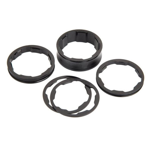 BOX TWO STEM 1"" BLACK SPACER KIT