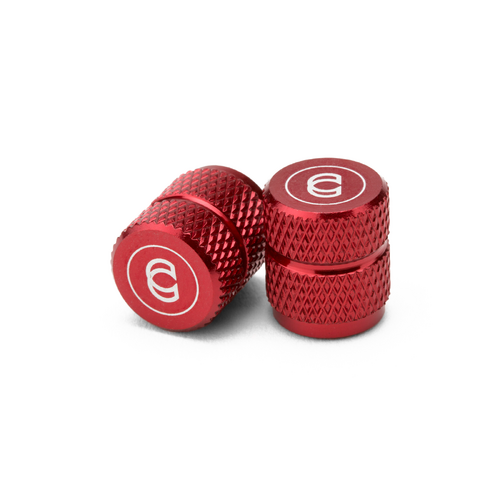 CINEMA ALLOY RED S/V VALVE CAP