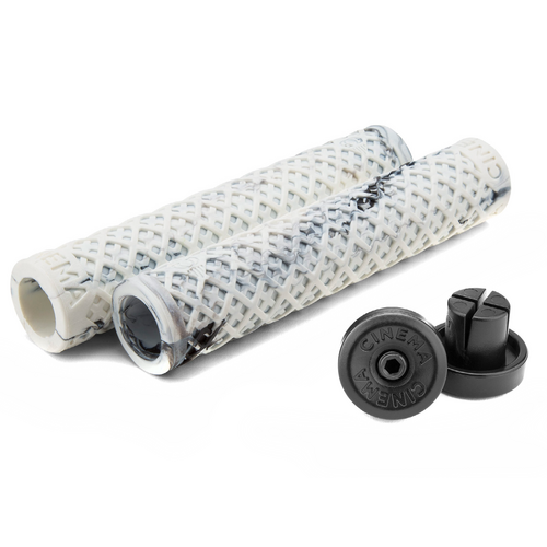 CINEMA INTERLACE 150MM BLACK/WHITE SPLASH GRIPS
