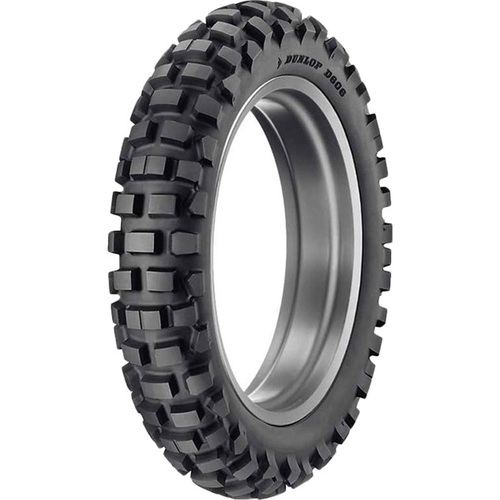 DUNLOP D606 STREET LEGAL KNOBBYS DOT 130 / 90-18 REAR TYRE