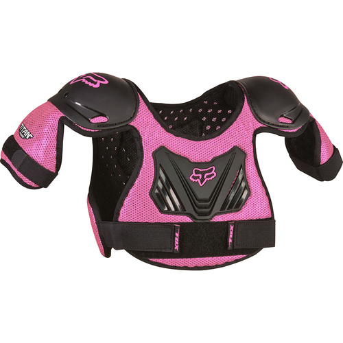 FOX TITAN PEEWEE BLACK/PINK TODDLER BODY ARMOUR - M/L