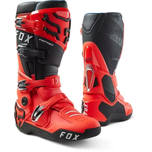 FOX 2025 INSTINCT 2.0 FLO RED BOOTS - 8