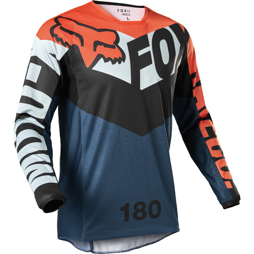 FOX 2022 180 TRICE GREY/ORANGE JERSEY - SM