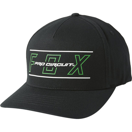 FOX PRO CIRCUIT BLACK FLEXFIT HAT - L/XL