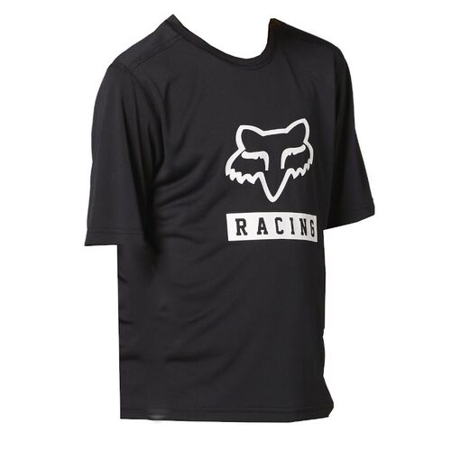 FOX MTB RANGER SS BLACK YOUTH JERSEY - SM