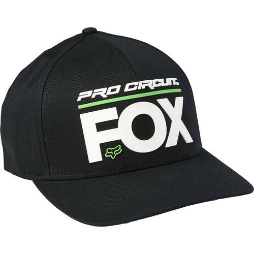 FOX PRO CIRCUIT BLACK FLEX FIT HAT - S/M