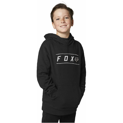 FOX PINNACLE BLACK/WHITE KIDS PULLOVER HOODIE - S