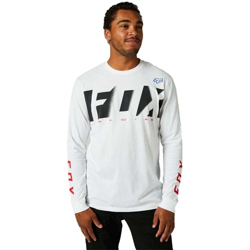 FOX RKANE PREMIUM OPTIC WHITE LS TEE - SM
