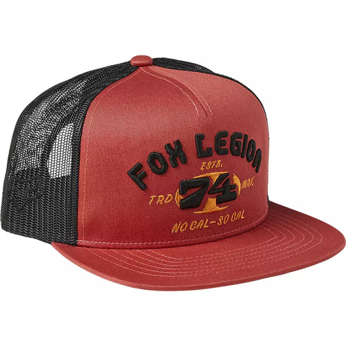 FOX AT BAY RED CLAY SNAPBACK HAT