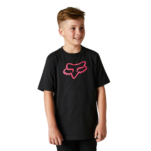 FOX LEGACY BLACK / PINK KIDS TEE - S