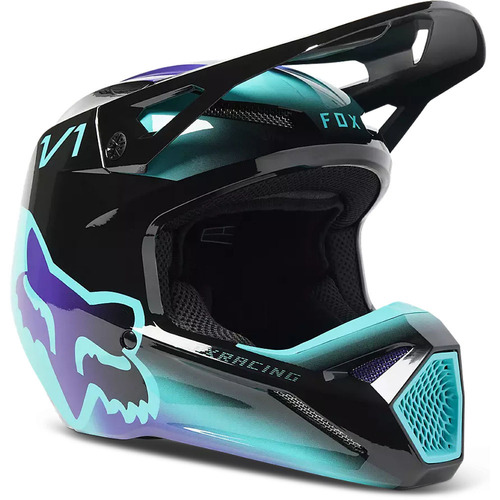 FOX 2023 V1 TOXSYK BLACK KIDS HELMET - S