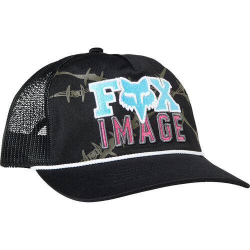 FOX BARB WIRE BLACK SNAPBACK HAT