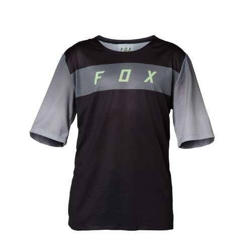 FOX FLEXAIR SS YOUTH BLACK JERSEY - S