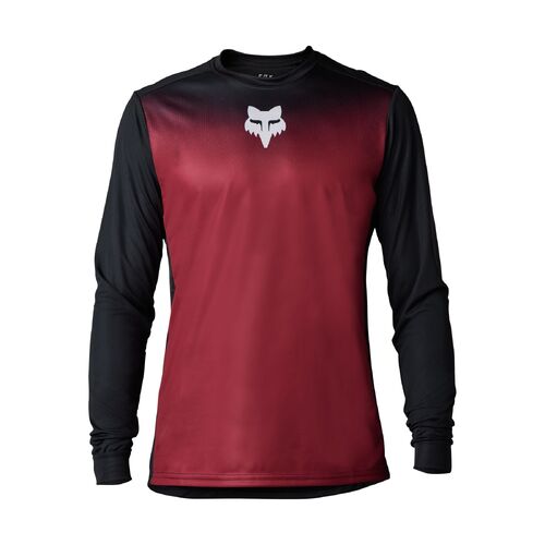 FOX RANGER KEEL LS BORDEAUX JERSEY - S