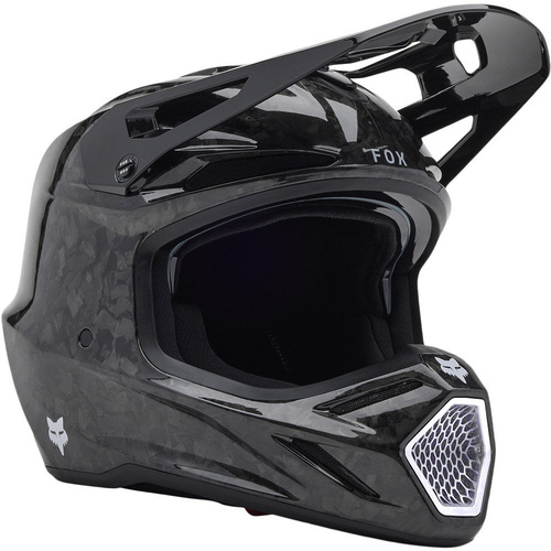FOX 2026 V3 RS CARBON SOLID BLACK HELMET - L