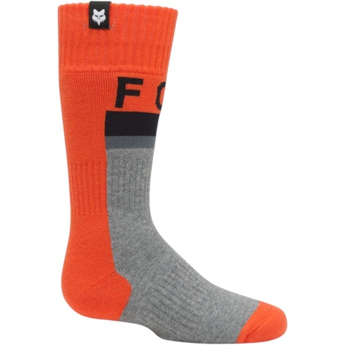 FOX 180 CORE ORANGE KIDS SOCKS - L