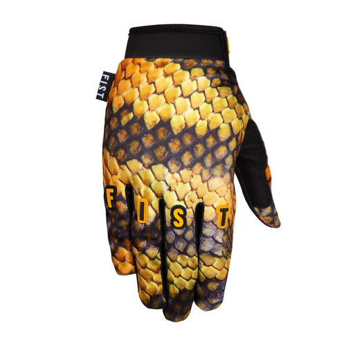 FIST TIGER SNAKE STRAPPED GLOVES - XS