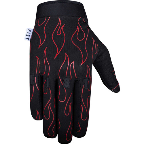 FIST FROSTY FINGERS RED FLAME COLD WEATHER KIDS GLOVES - S