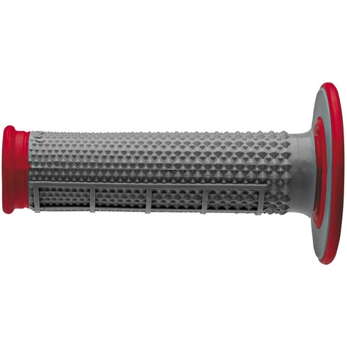 RENTHAL DUAL COMPOUND HALF WAFFLE RED TAPERED GRIPS